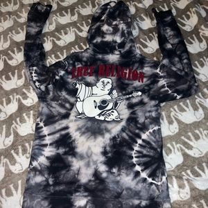 True religion Buddha tie dye hoodie
